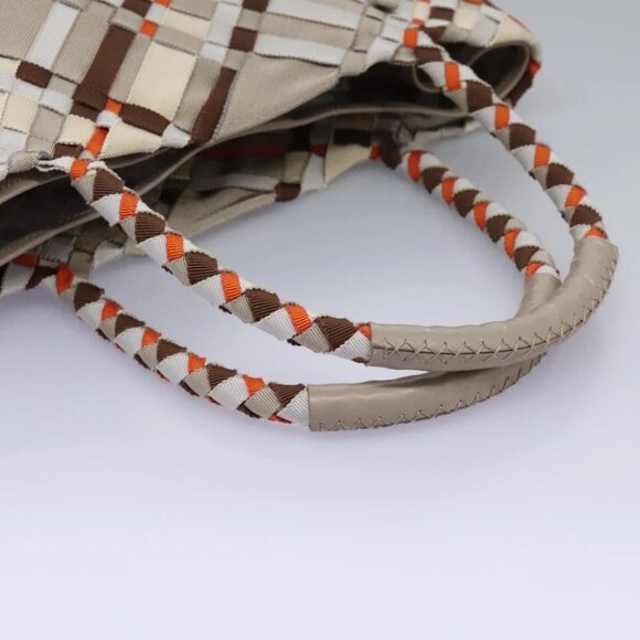 Salvatore Ferragamo Hand Bag Canvas Multicolor Auth 101075V - Picture 8 of 16